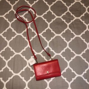 Coach Leather Phone Crossbody Wallet